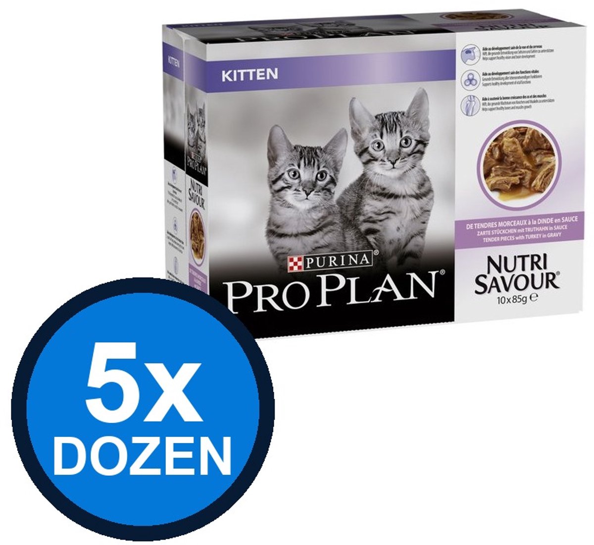 Pro Plan Pro Plan - Cat Pouch Junior Kalkoen in Saus - Kattenvoer Natvoer - 850 g