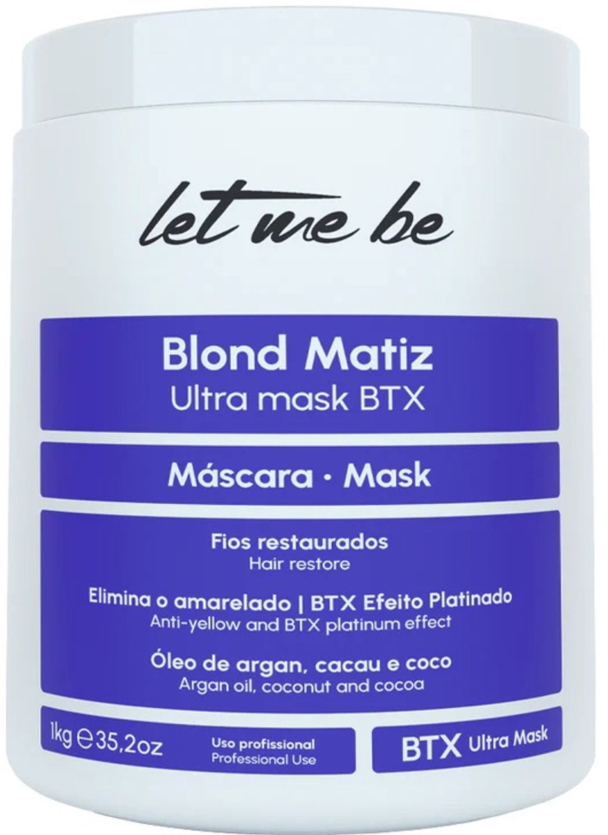 Let Me Be | Blond Matiz | BTX Ultra Mask voor Blond Haar | 1000 gr