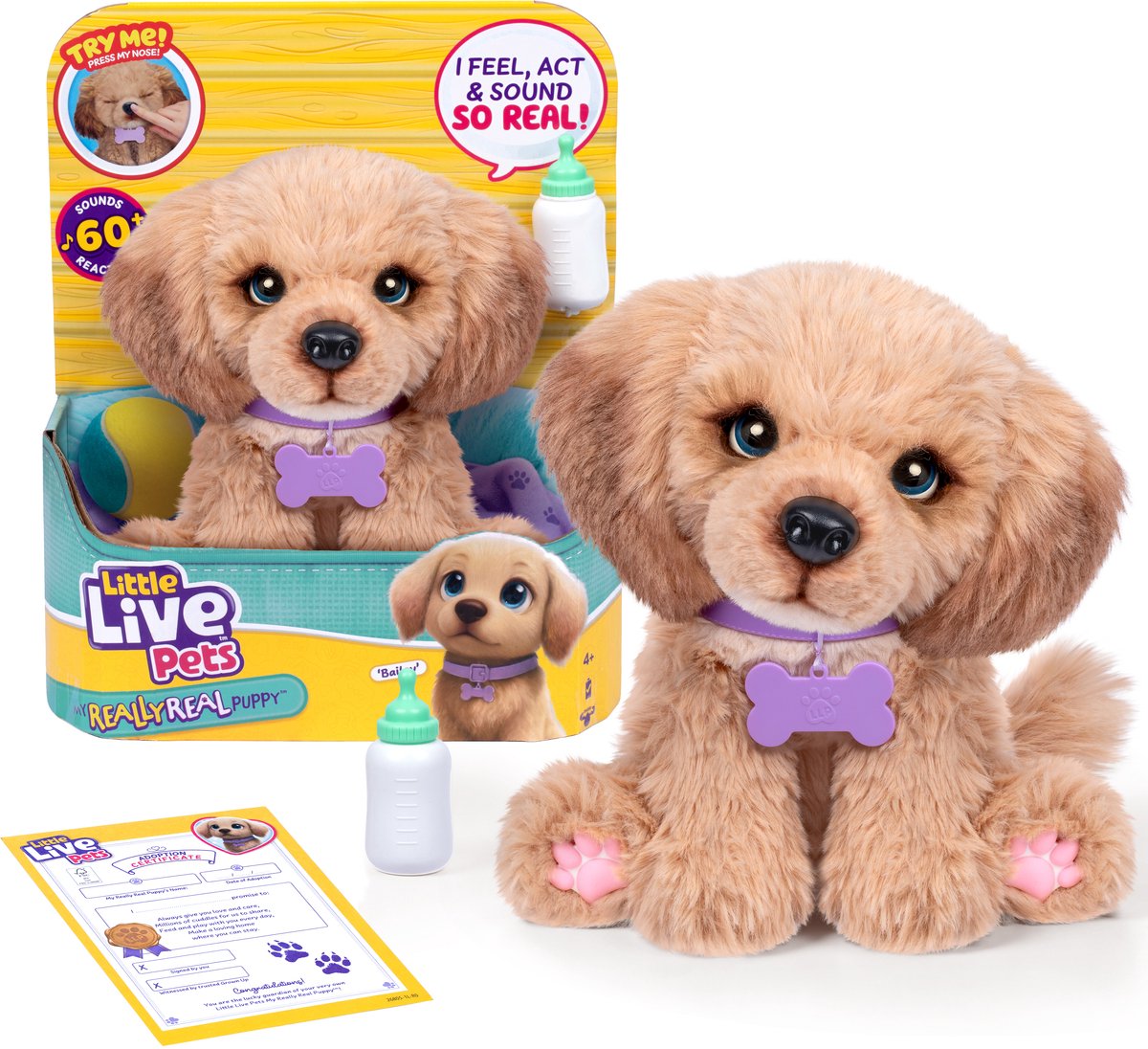 Little Live Pets - My Really Real Puppy Bailey - Interactieve Puppy met Geluiden & Reacties