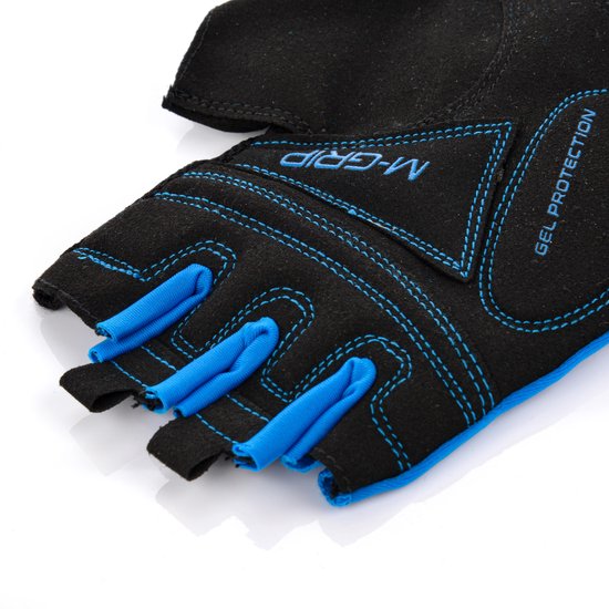 Meteor Gel GX30 Fiets­handschoenen Kort XL Blauw-Zwart-Grijs van Meteor — afbeelding 3