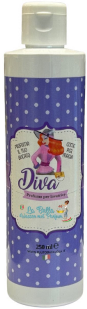 Wasparfum - Diva - 250ml - Fruitige tonen - Groene noot - Bloemenboeket geur - Vanille - Houtsoorten - Amber - Witte musk