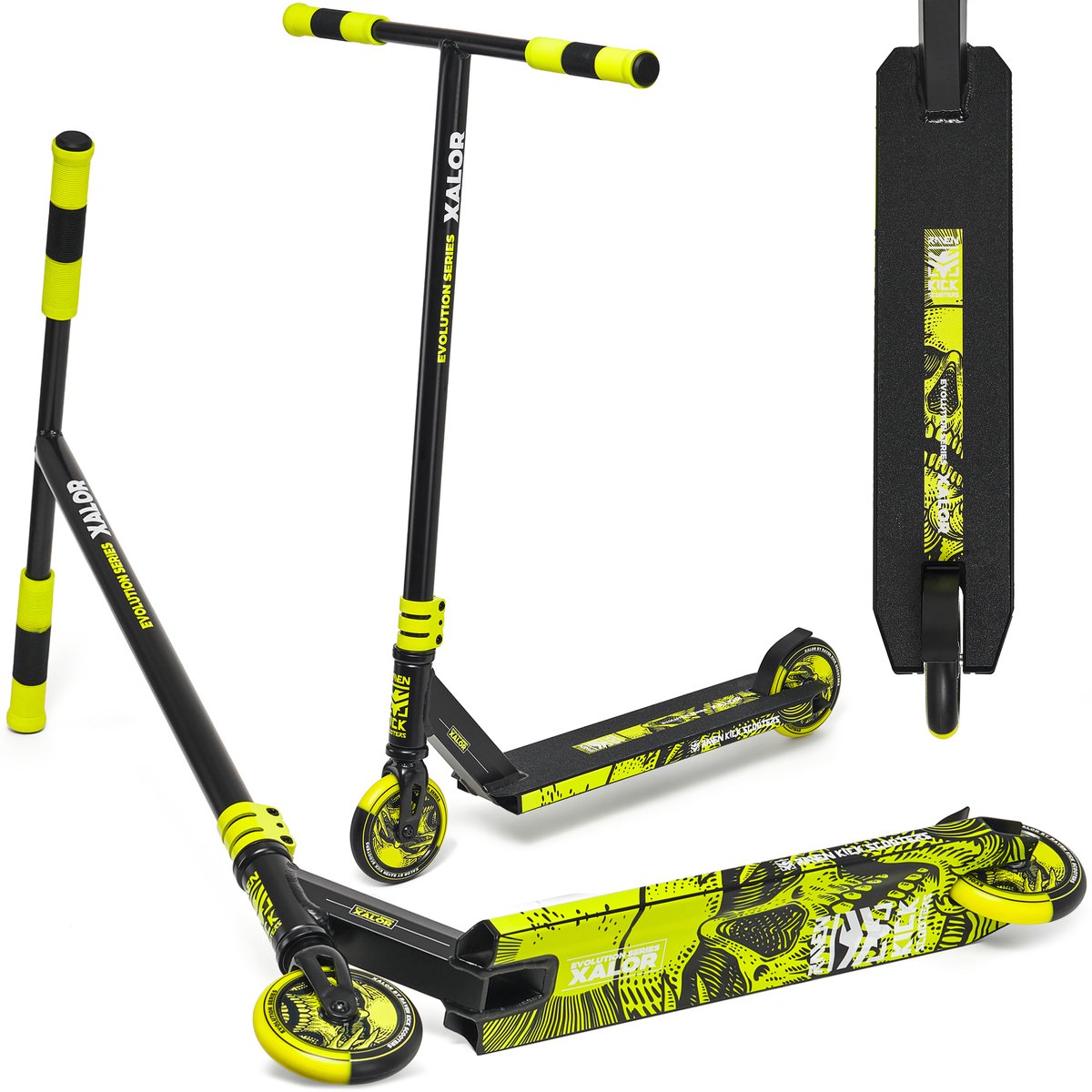 RAVEN Xalor Lime 120mm Stuntstep HIC