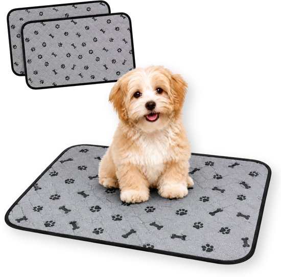 Jooba Puppy training pads - Wasbare puppy pads 2 Stuks - Hondentoilet - 70x50cm - Puppy