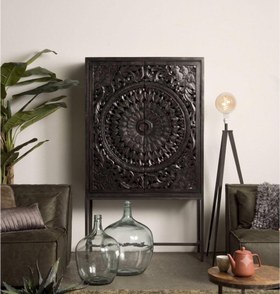 Tower Living - Casina opbergkast - 110 cm - zwart
