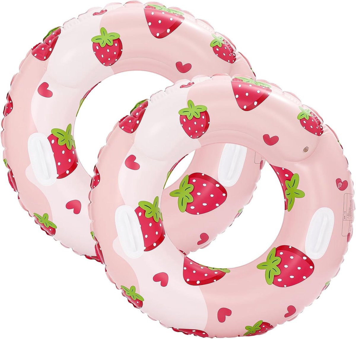 LISM-2Zwembanden in de vorm van fruitOpblaasbare zwemband Geschikt voor volwassenen, zwemring met handvatVolwassen drijfbandDecoraties Geschikt voor een strandfeest op Hawaï