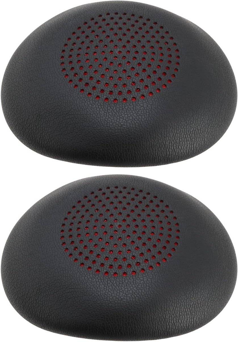Vervangende Oorkussens voor Hoofdtelefoon - Geschikt voor Plantronics Voyager Focus 1/2 UC - Comfortabele en Duurzame Oorkappen 78x78mm