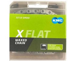 Kmc X-flat Ept Waxed 12-13s Ketting Transparant 126 Links / 12-13s
