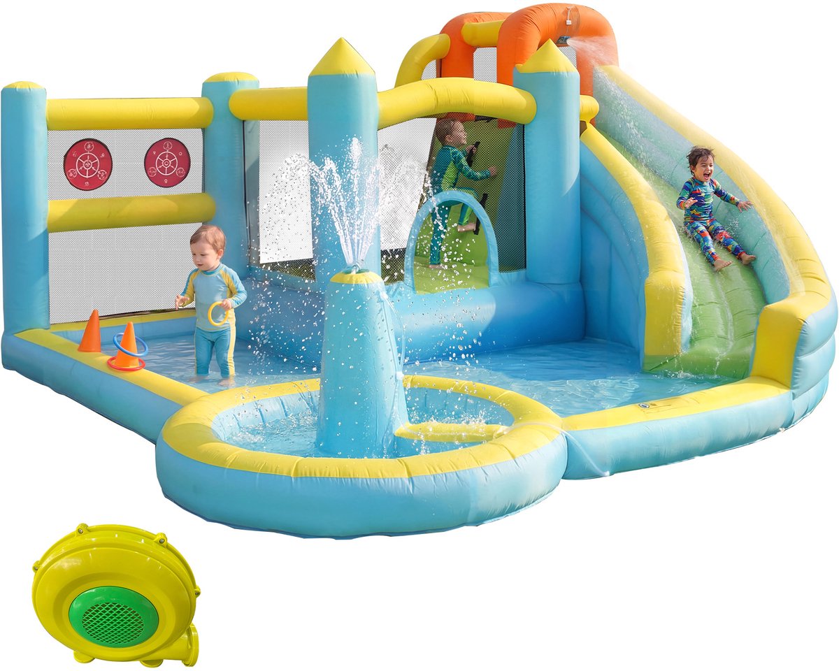 Springkussen Waterpark 430x390x210 cm met Blower