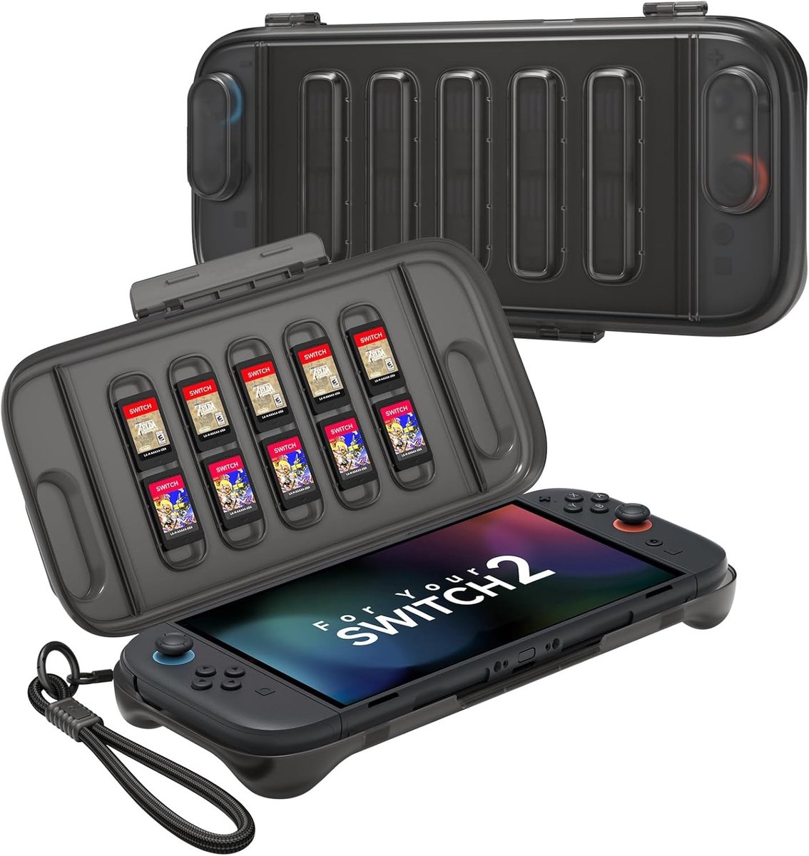 Beschermende Hard Case voor Nintendo Switch 2 (2025) met Game Card Slot, Stofdicht en Lichtgewicht - Ideaal voor Reizen en Gaming