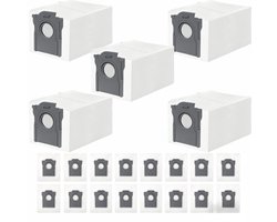 21 stuks stofzakken voor Dreame L10/L10s Pro/L40/L40s/L50/Aqua10 Ultra- L20/X40/X50 Ultra Complete- voor Mova E30/E40/V50/P50/P50s/Z60 Ultra stofzuiger- 3,2 l capaciteit stofzuigerzakken