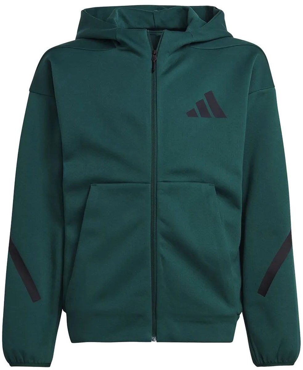 adidas Sportswear adidas Z.N.E. Sportjack met Capuchon en Lange Rits Kinderen Groen