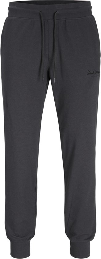 Donkergrijze joggingbroek met trekkoord, elastische tailleband en boorden, met het 'Jack & Jones Archive Selection' logo.