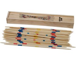 Mikado 25 cm – Houten Kistje – Jumbo Concentratie- & Behendigheidsspel voor Binnen & Buiten – Familiespel – Engelhart