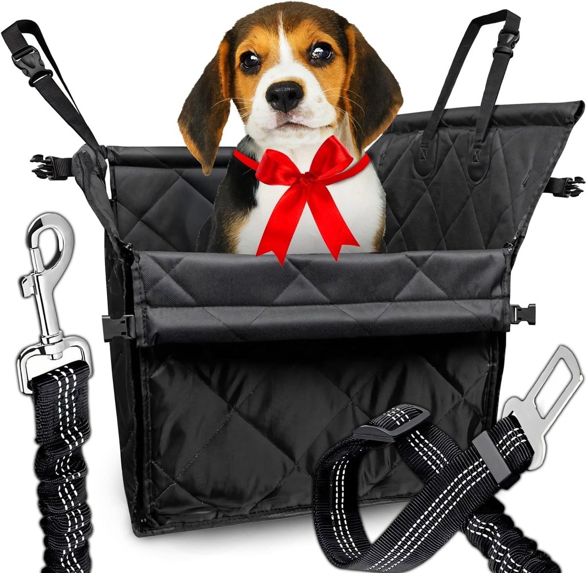 Hondenautostoel - Waterdichte Stof - Versterkte Wanden - Eenvoudige Montage - Voor Kleine tot Middelgrote Honden
