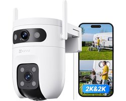 EZVIZ C9c Dual – Buiten Beveiligingscamera – 2K+2K Dual Lens – AI Persoons- en Voertuigdetectie – Automatische Tracking – Kleuren Nachtzicht – Tweeweg Audio – Wi-Fi 6