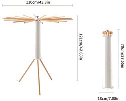 Casa Living Droogrek Kleding - Opvouwbaar Droogrek - Uitbreidbaar Ontwerp - 30 kg Draagvermogen - Binnen & Buiten Gebruik