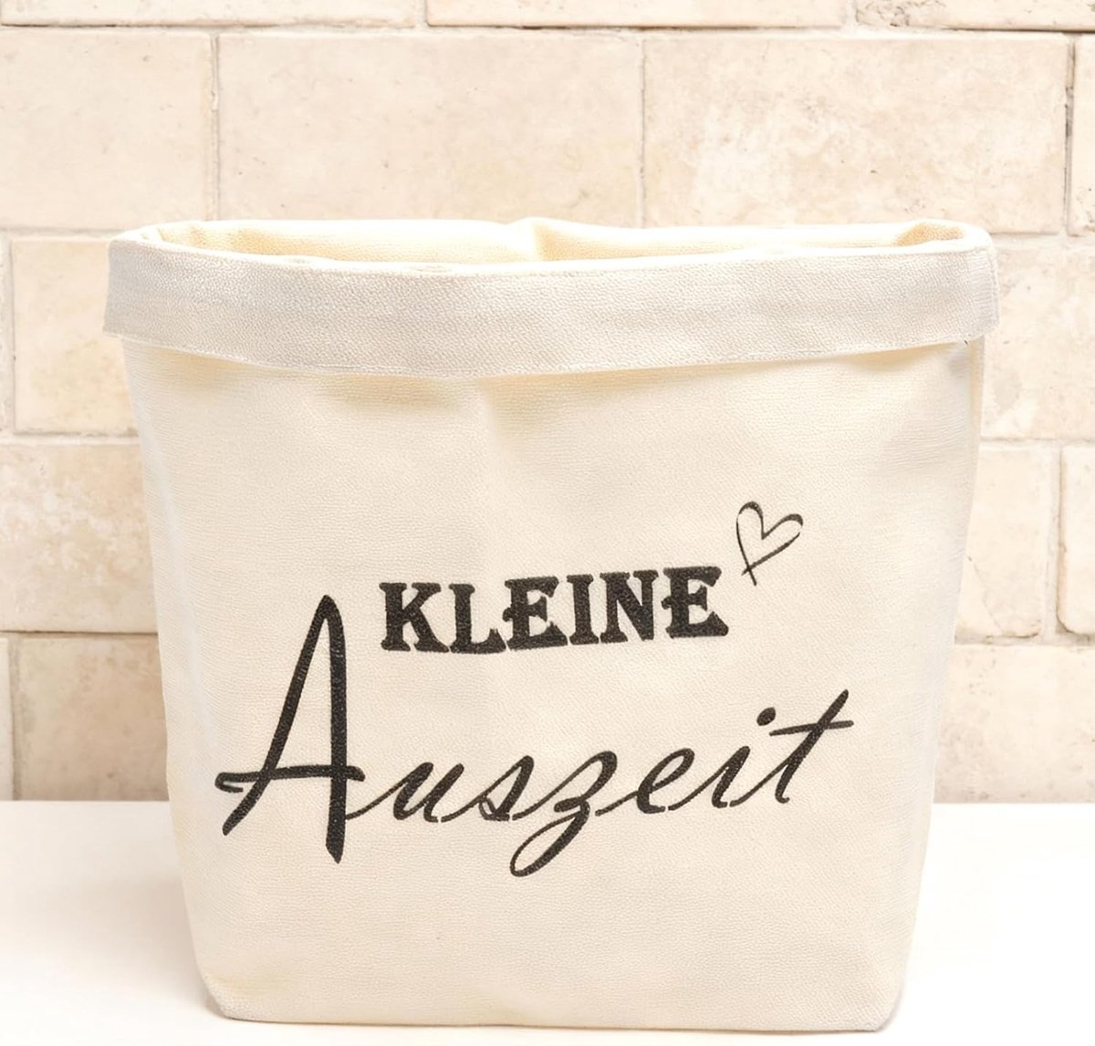Herbruikbare Opbergmand van Katoen met Hartmotief - Perfecte Verjaardagscadeaus voor Vrouwen, Decoratieve Cadeauset, Milieuvriendelijke Opbergoplossing