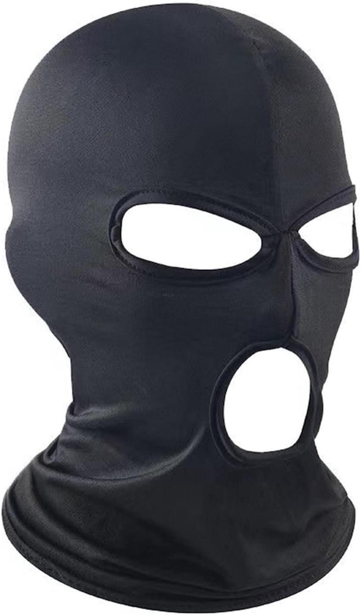 Volgelaatsmasker - Ski masker - Buiten sporten - Ademend Lycra materiaal - Eén maat - Zwart