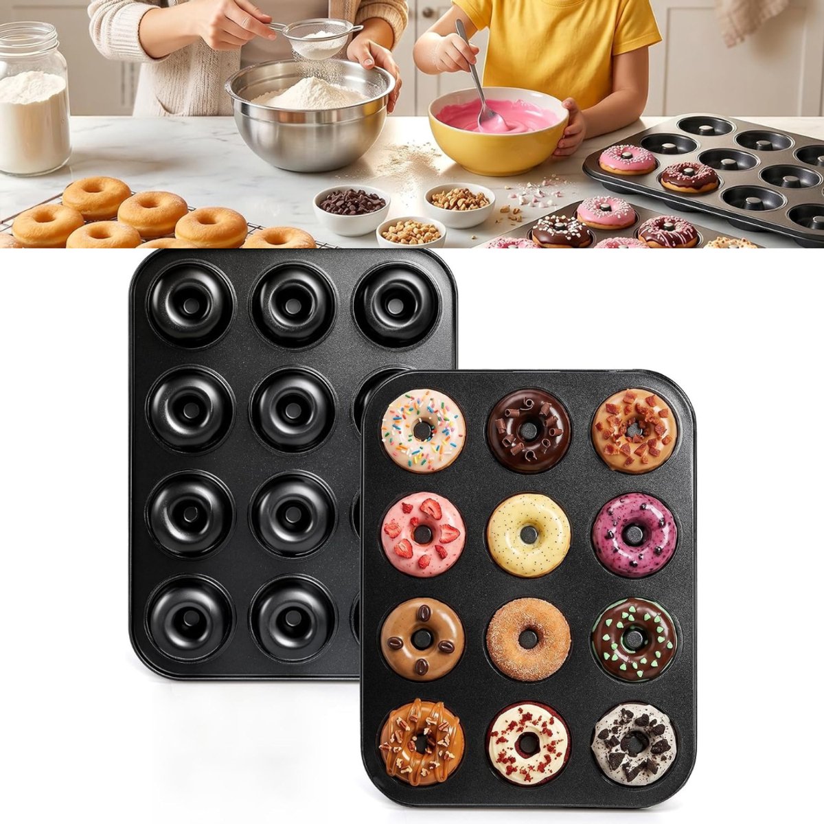 Zavio® Donutmaker - Donut Bakvorm - Donutmachine