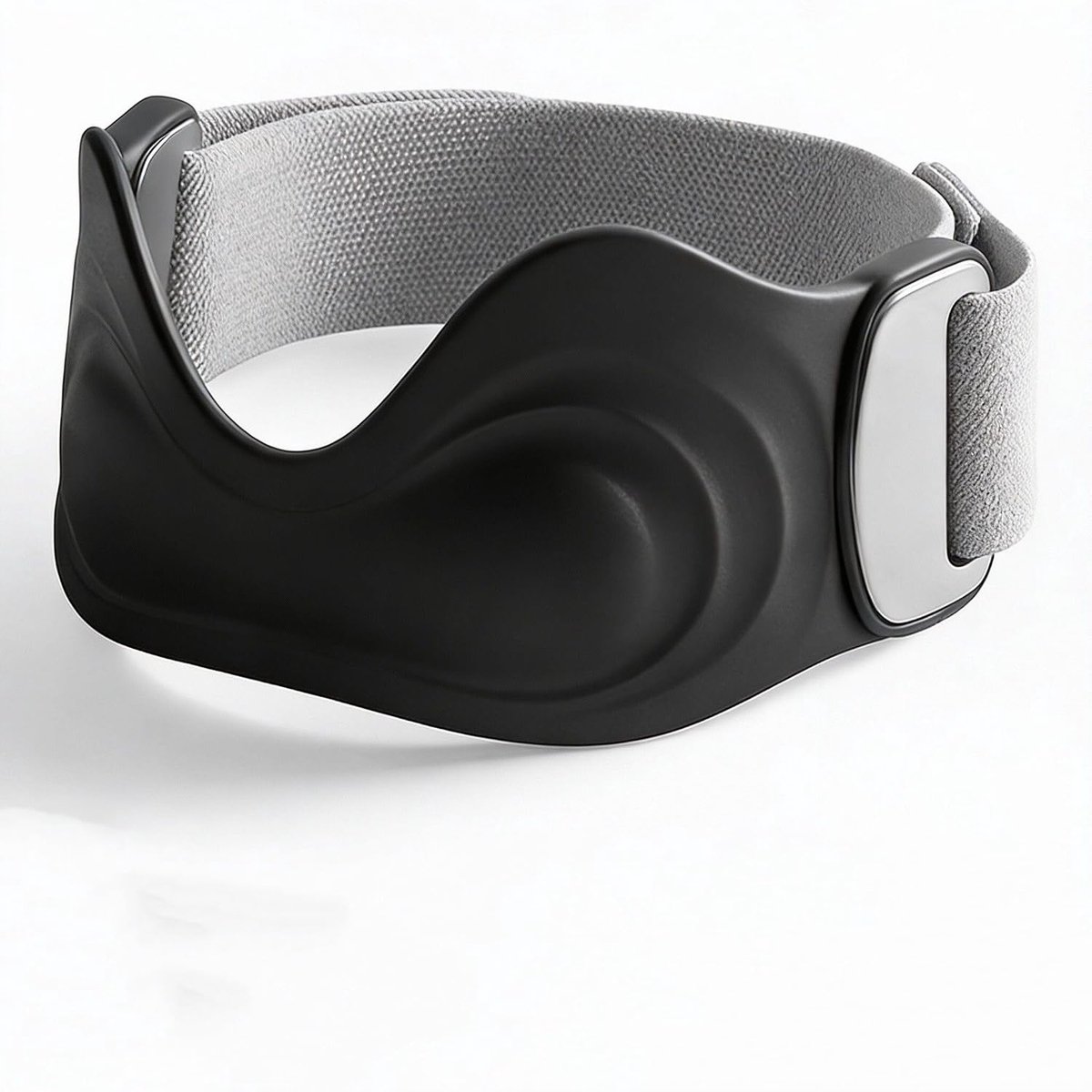 Sportieve Knieband met 8-vormige Vulling, 360° Compressie en Antislip Siliconen, Geschikt voor Tennis, Padel, Pickleball en Andere Sporten, 3D Donker Zwart