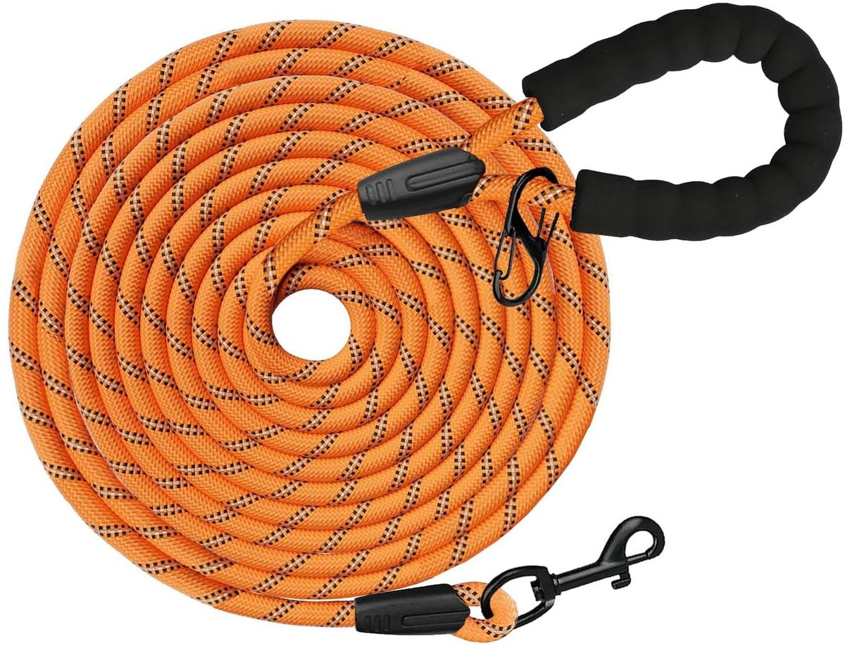Hondenriem 1,2 m - Gevoerde handgreep - Voor kleine, middelgrote en grote honden - Comfortabele grip - ShopVlot