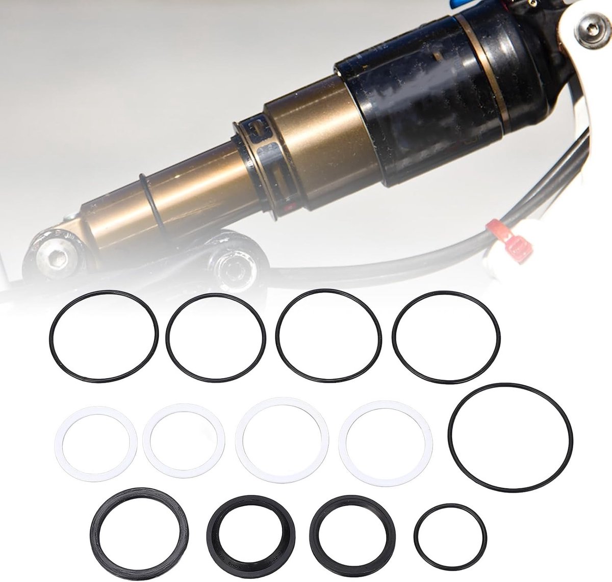 13-delige Onderhoudskit voor Schokdempers met Vibration Damping Rubberen Onderdelen voor DPX2 Float 2014-2017, Inclusief Vervangingen en Service Kits voor Ophangingssystemen