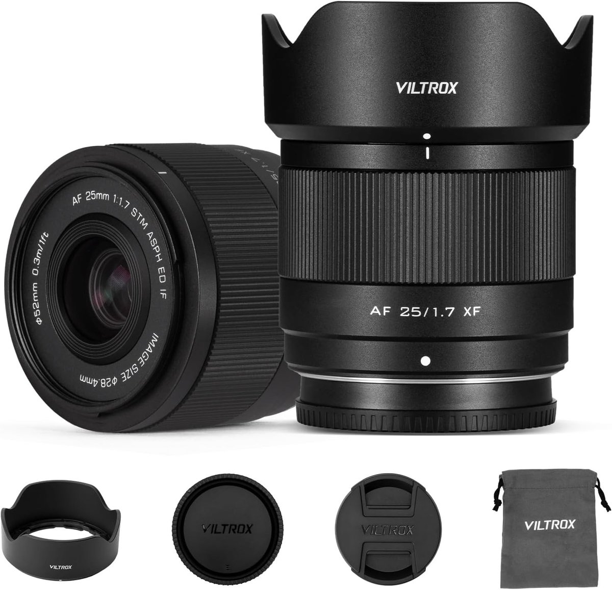 25mm F1.7 Air XF Pocket Dispo Lens - Compacte Autofocus Prime Lens voor Fujifilm X-Mount, Ideaal voor Reisfotografie en Creatieve Opnamen
