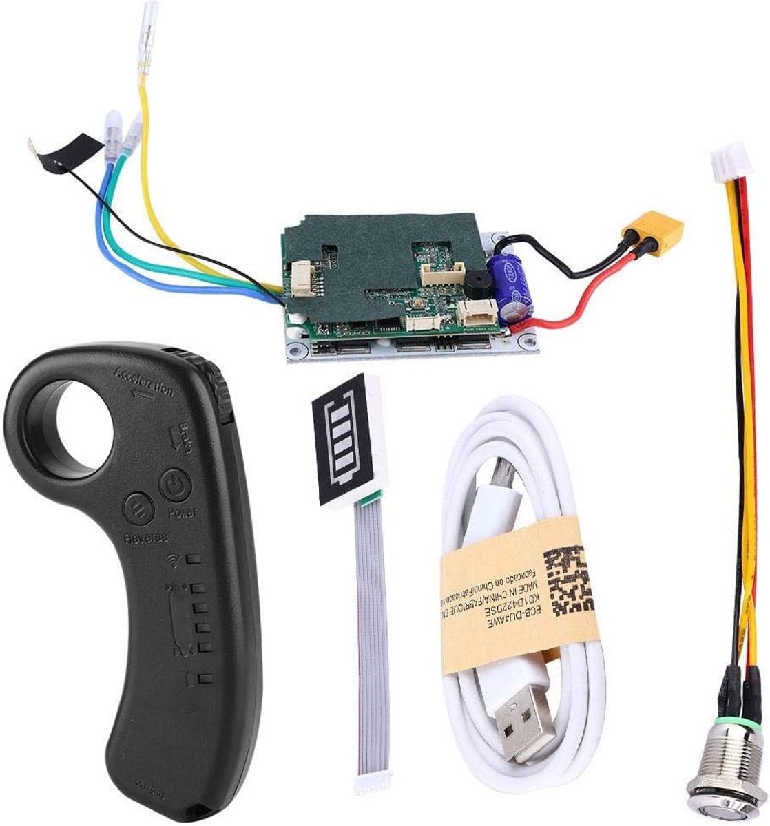 Elektrisch Longboard Besturingssysteem - Zwart - 430 W - Met LED-display en Afstandsbediening - Voor Skateboard Enthousiastelingen