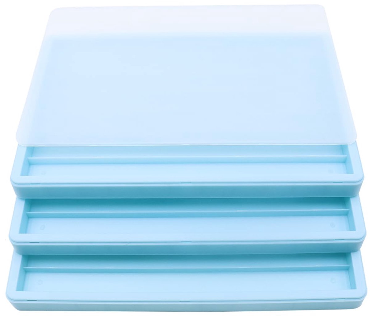 Keycap opbergdoos stapelbaar 3 laag - 240x155mm - blauw - ideaal voor mechanische toetsenbord keycaps - ShopVlot
