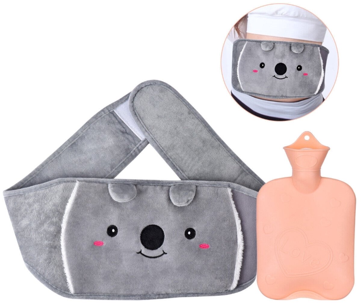 Warmwaterkruik - Handwarmer - Heupwarmer - Verwarmingsartikelen - Met verwarmingselement - 115x27x17cm - Geschikt voor het verlichten van pijn, artritis, sportblessures en rugpijn - Grijs