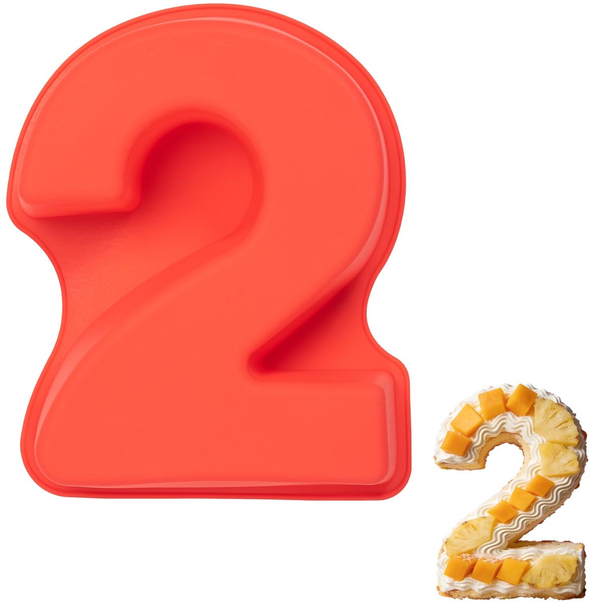 Siliconen bakvorm cijfers - groot - Number Cake bakvorm - perfect voor feestelijke taarten - ShopVlot