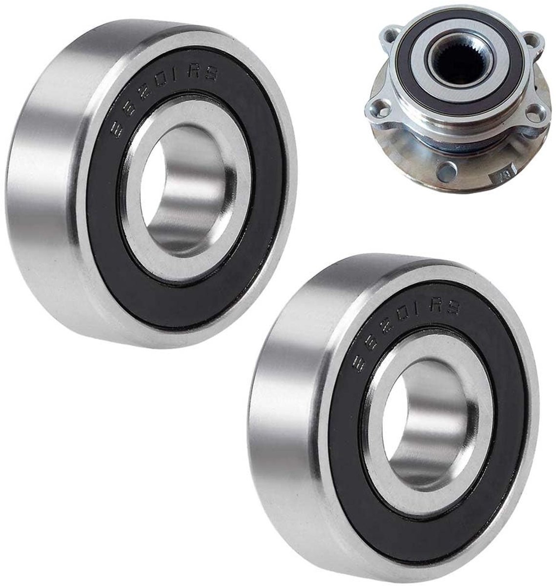 Diepe Groef Kogellagers 608-2RS - Rubber Sealed Kogellagers voor Industrieel Gebruik en Transportvoertuigen - Hoogwaardige Lagerelementen voor Machines