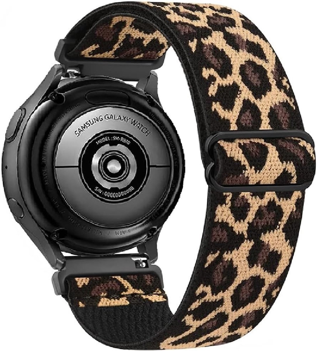 Elastic Nylon Vervangband 22mm voor Sporthorloges, Ademend en Lichtgewicht Armband voor Ticwatch en Coros Pace Modellen