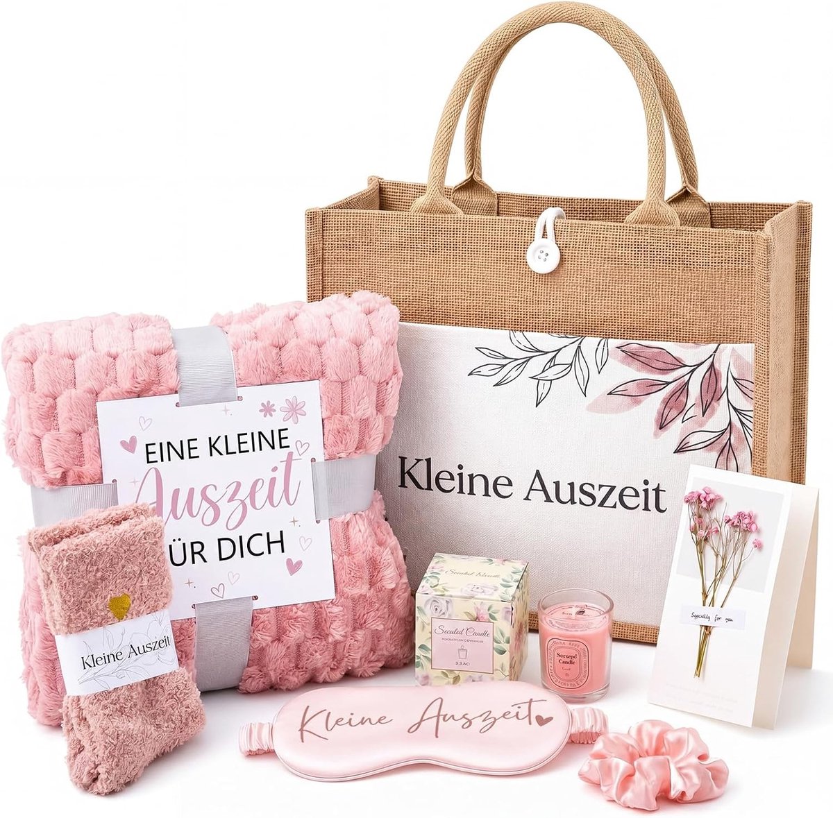 7-delige Wellness Gift Set voor Ontspanning en Verwennerij - Perfect Cadeau voor Moeder, Grootmoeder en Vriendin voor Verjaardagen en Moederdag