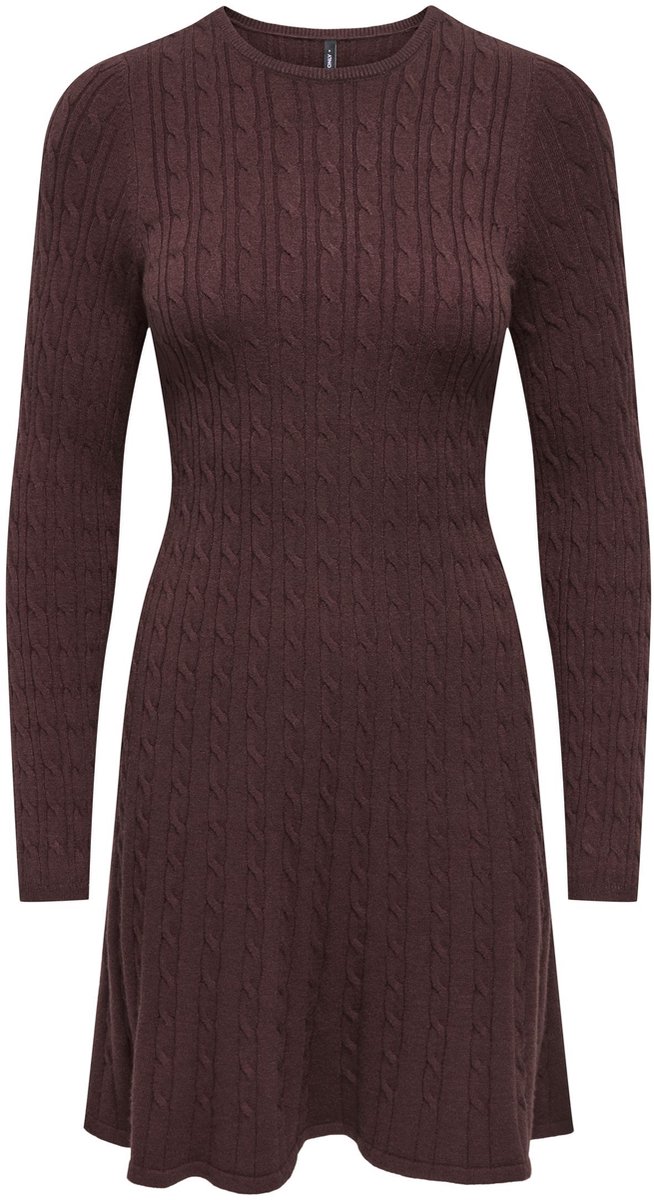 ONLY - ONLIBI LIFE LS O-NECK CABLE DRESS CC KNT - Dames - Mini jurken