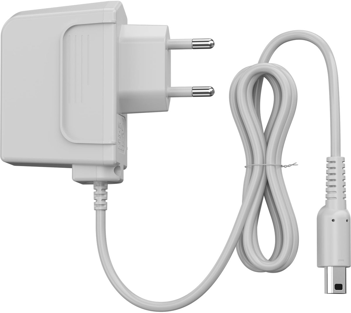 Oplader voor Nintendo 3DS XL/2DS/DSi - 1,2 m oplaadkabel - grijs - ideaal voor onderweg - ShopVlot