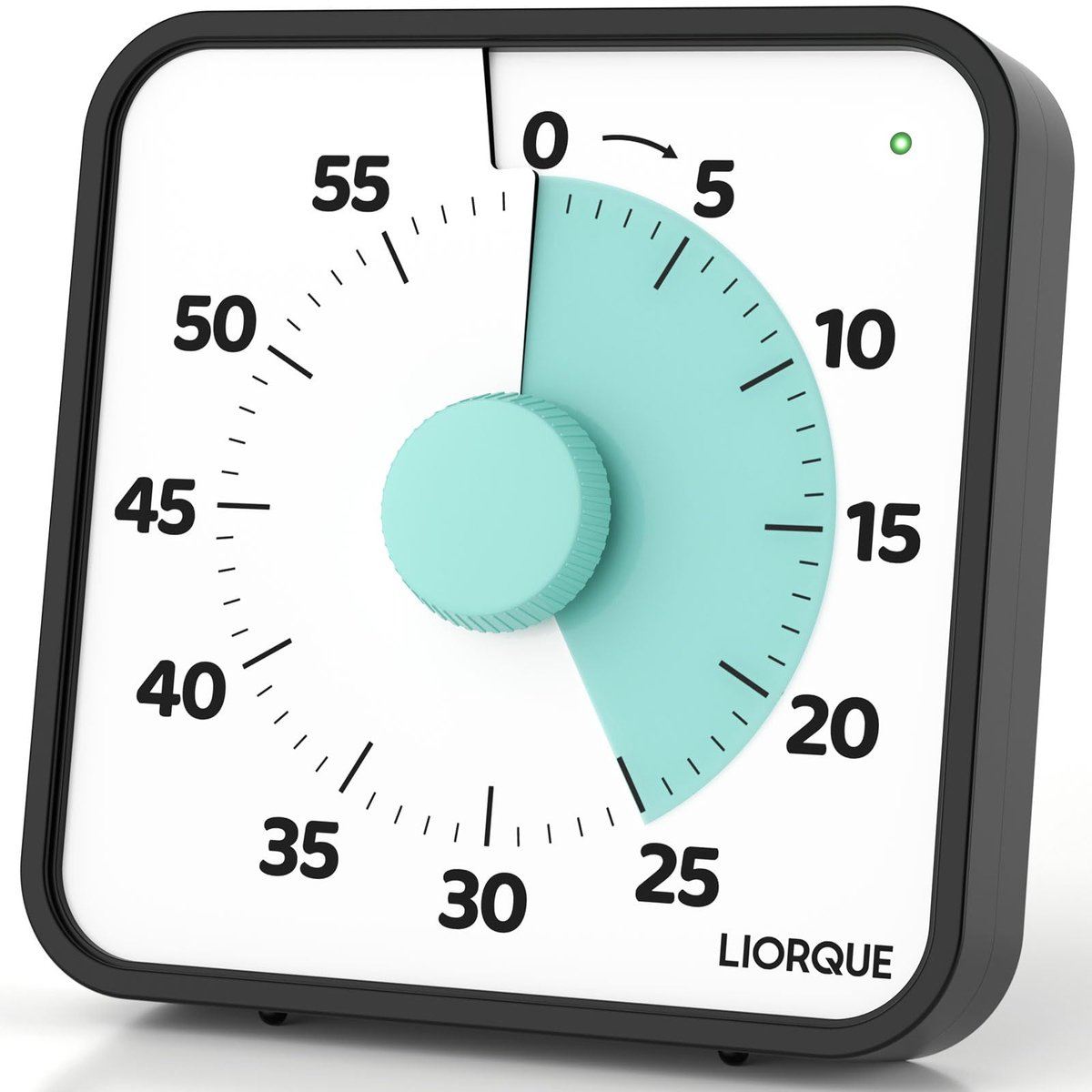 Visuele timer 19 cm - stille countdown-timer - groot scherm - ideaal voor keuken en school - ShopVlot