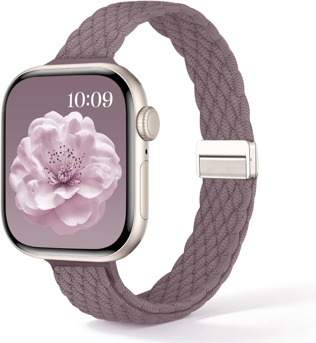 Gevlochten band dames - compatibel met Apple Watch - magneetsluiting - stijlvol en comfortabel - ShopVlot