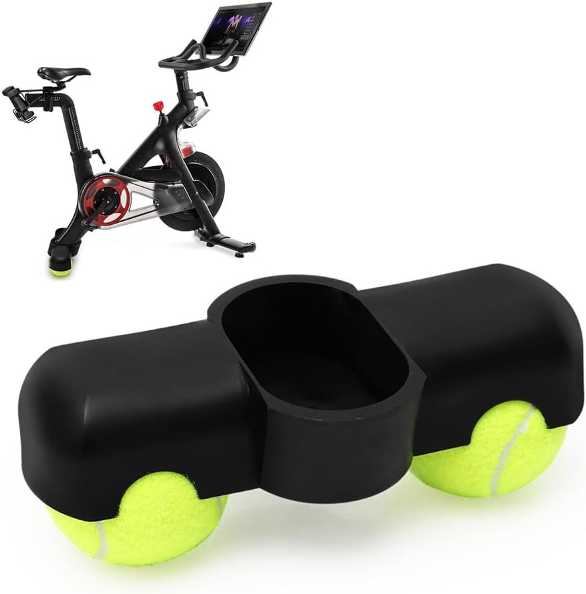 Rocker Plate Voeten voor Indoor Fietstrainer, Snap Rocker Adapter met 2 Antislip Tennisballen, Essentieel Accessoire voor Intensieve Zwift Trainingen en Thuis Fietsen