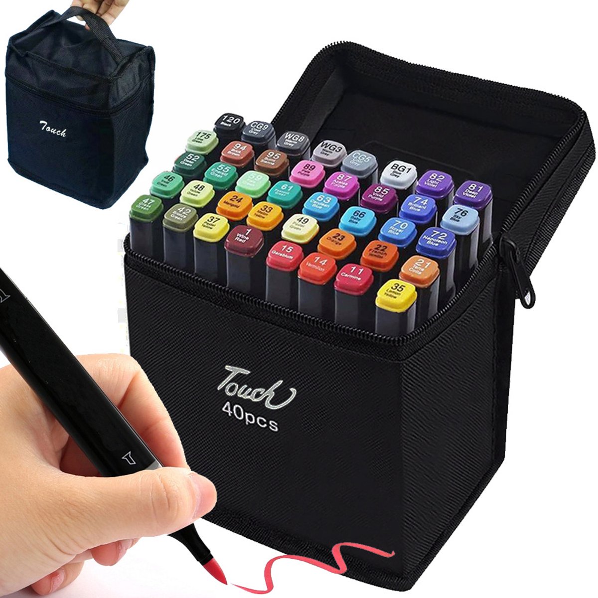 Alcohol Markers - Twin Markers - 40 stuks in Opbergtas