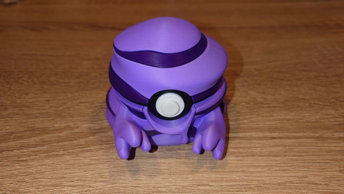 #0088 Grimer 3d geprinte Pokeball