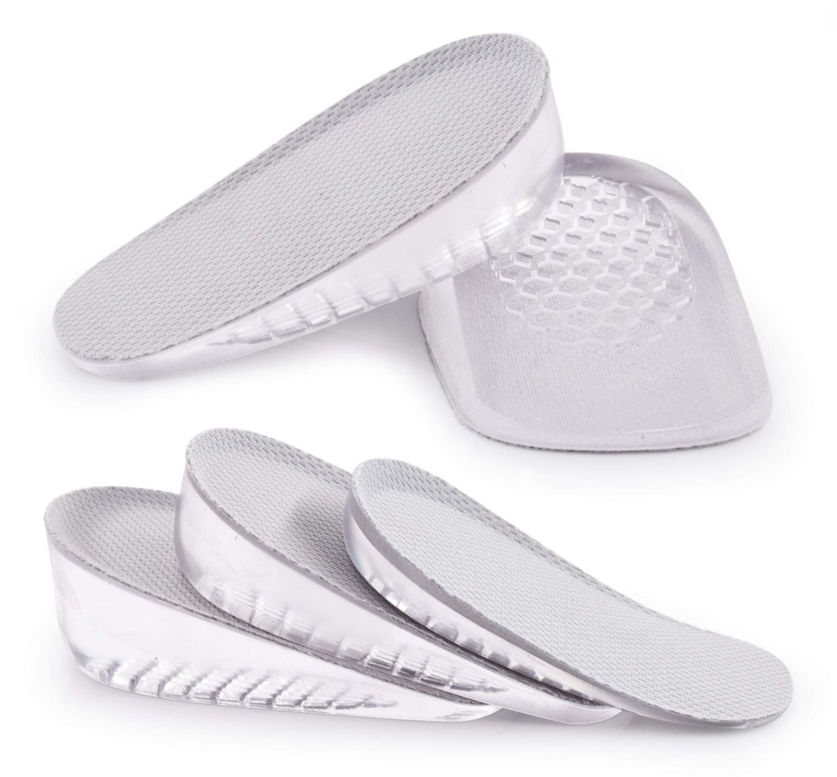 gelhielzolen 2 cm - onzichtbare schoenlifters - schokabsorberend - comfortabel lopen - ShopVlot