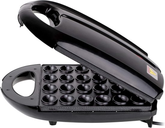 Allvia® Poffertjesmaker - Poffertjespan - Poffertjespan Electrisch - Voor 24 Poffertjes - Antiaanbaklaag - Zwart - 29cm x 35cm x 13cm — afbeelding 5