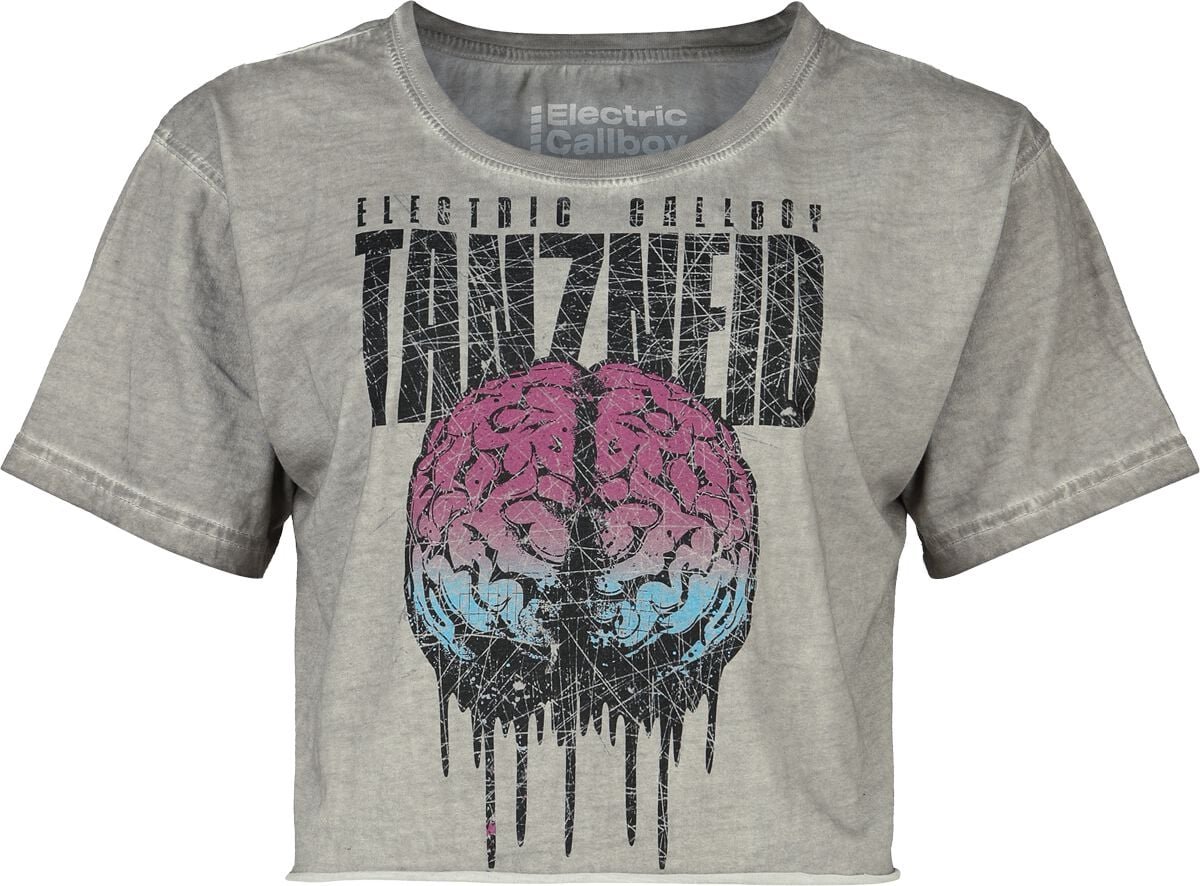 Electric Callboy Melting Brain Dames T-shirt - grijs - XL