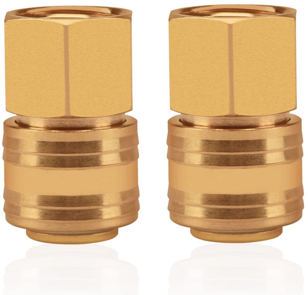 Persluchtkoppeling 1/2 inch - Messing fitting - Snelle aansluiting - Ideaal voor persluchtgereedschap - ShopVlot