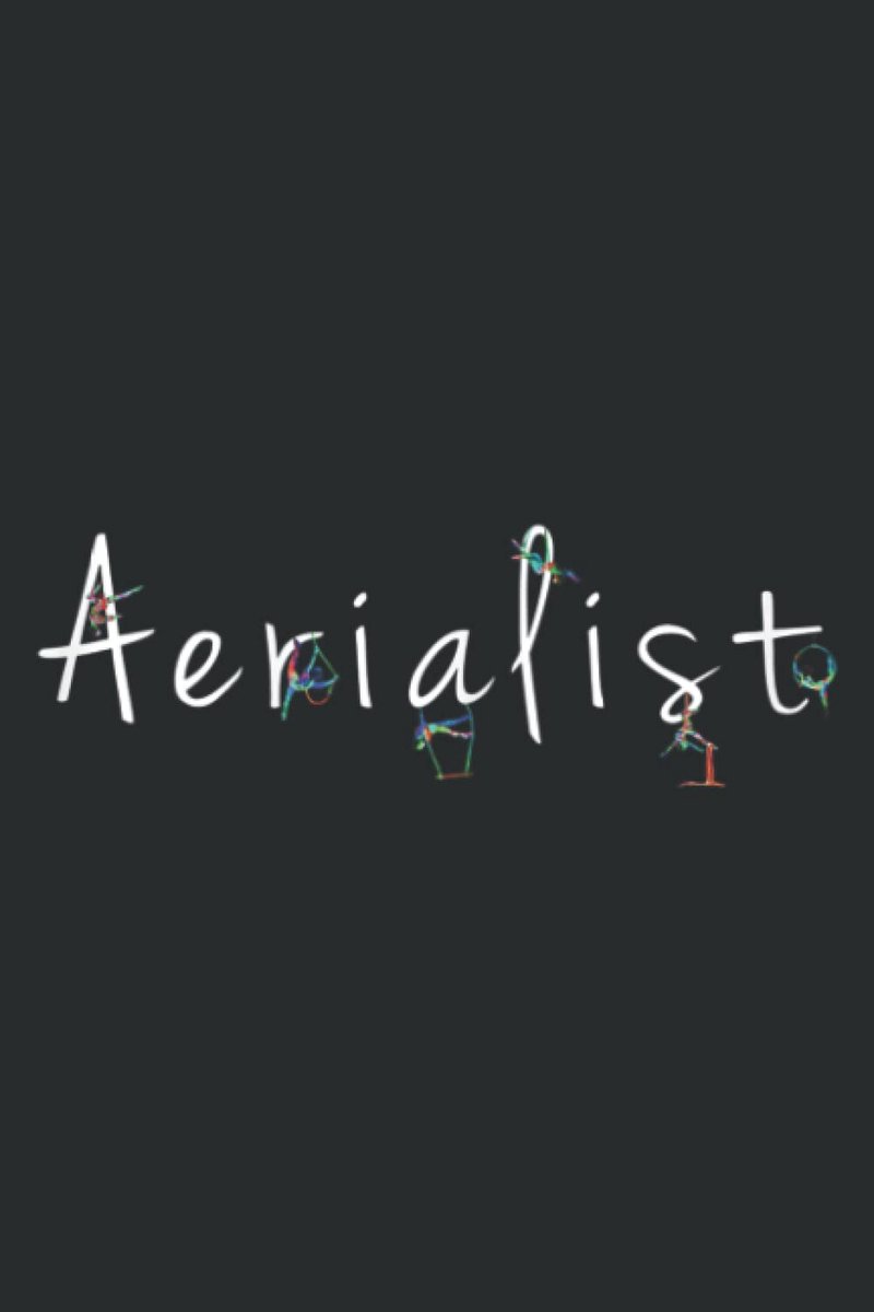 Notitieboek Aerial Silk Yoga 6"x9" - Lijnnotitieboek - Voor meisjes en vrouwen - Ideaal voor schrijven en notities - ShopVlot