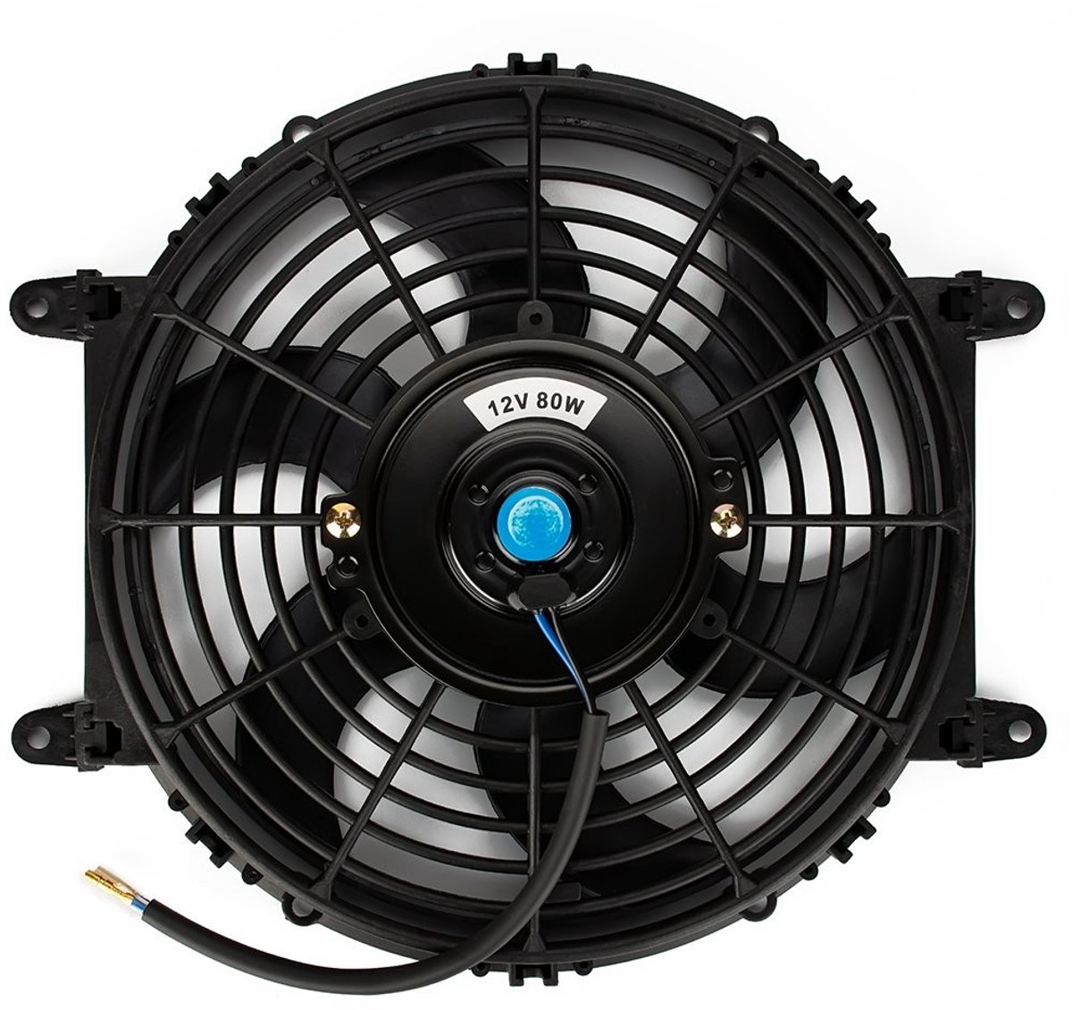 Koelventilator - 10 Inch - 12 V - Slim Design met Montagekit - Voor Vrachtwagens en Campers