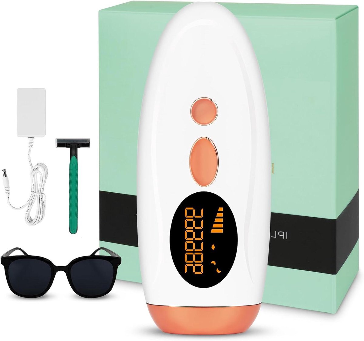IPL Ontharingsapparaat - Laserontharing - Huidverzorging Thuis - 999990 Lichtpulsen - 5 Energieniveaus - Wit