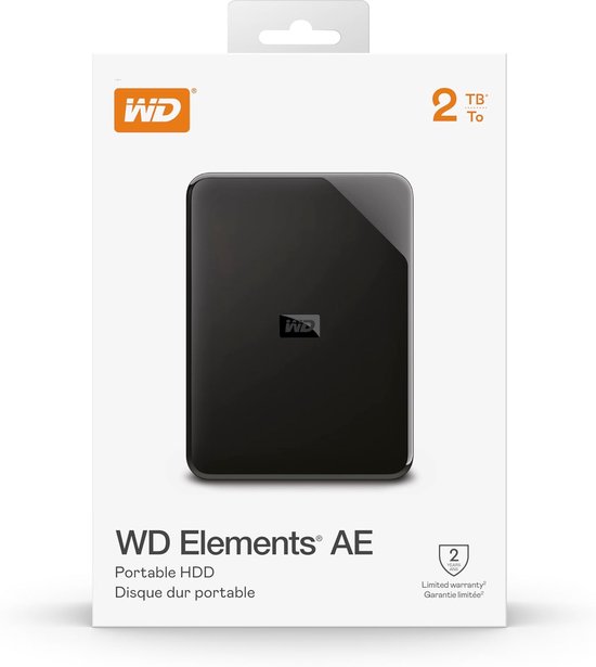 Externe Harde Schijf - Draagbare Opslag - Bestanden Opslaan - Snelle Data Overdracht - 2 TB - Zwart — afbeelding 2