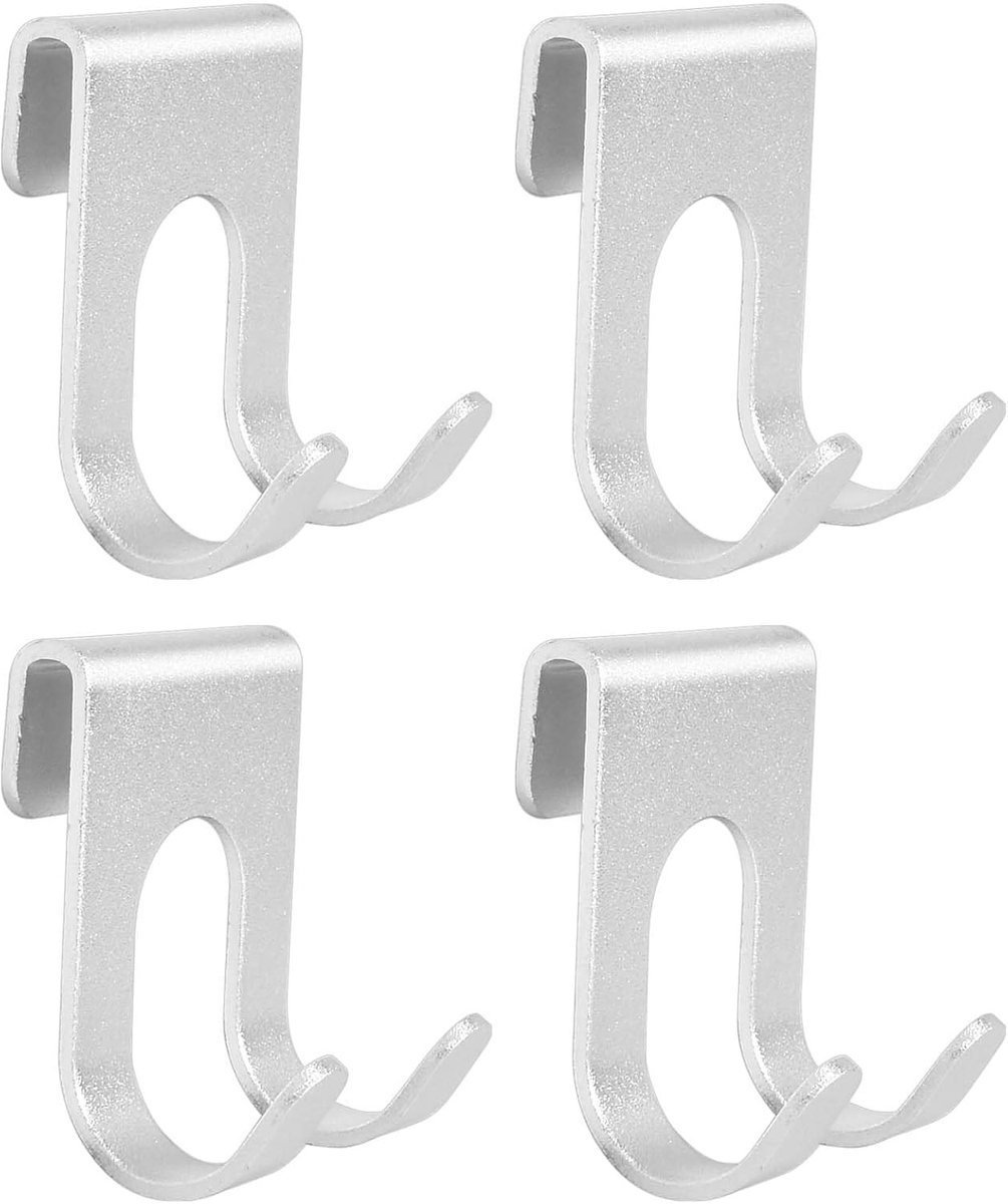 Set van 4 Wandhaakjes voor Douche, Handdoekhaken, Geen Boren Aluminium, Scheerapparaat Houder, Duurzaam, Zelfklevend, Ideaal voor Badkamer, Toilet, Keuken en Kantoor